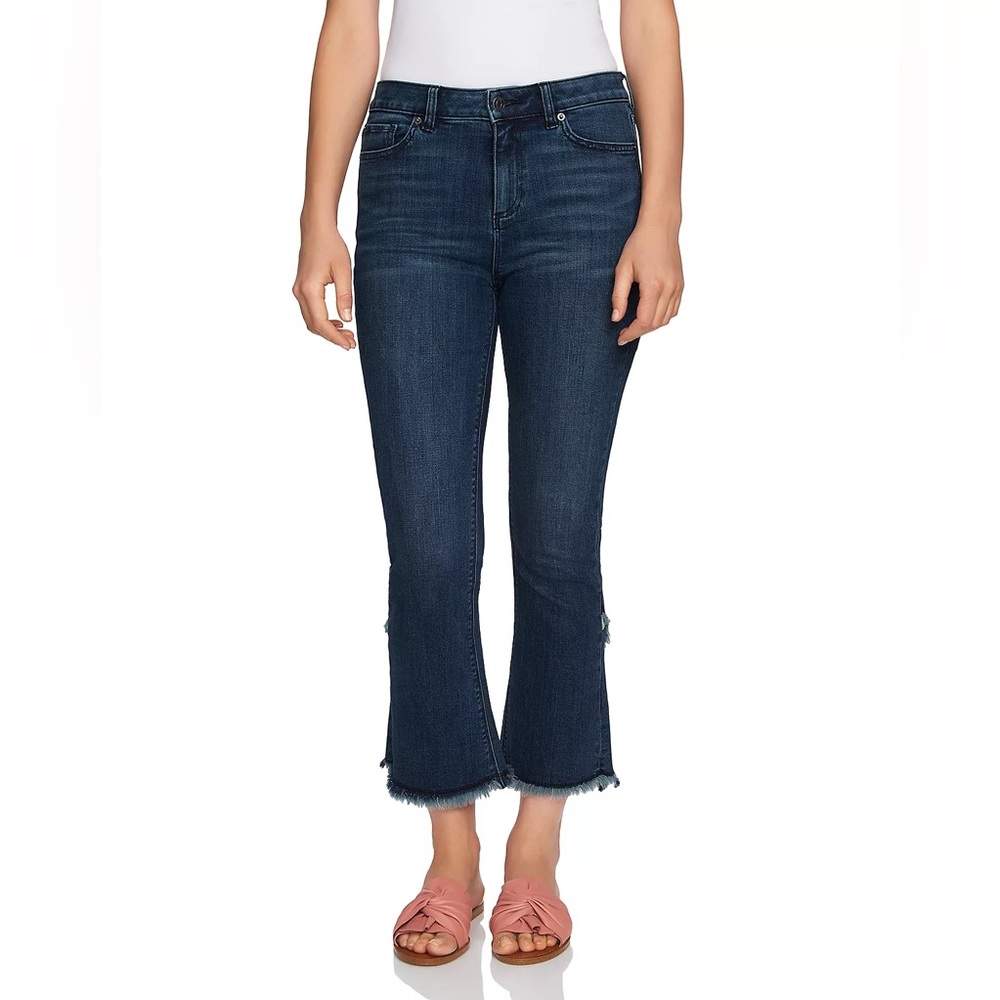 1.STATE Tulip-Hem Skinny Jeans